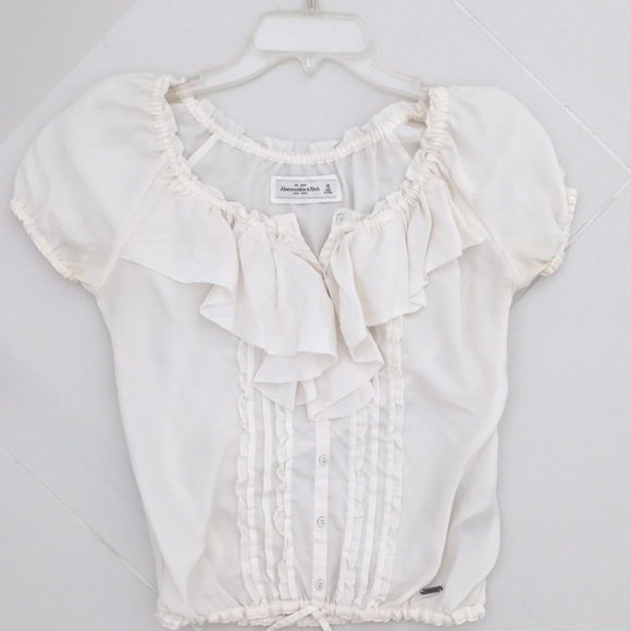 ABERCROMBIE & FITCH cream blouse - Picture 2 of 7